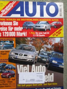 Auto Straßenverkehr 23/2000 Audi A4 2.0, Peugeot 206CC,Impreza 2.0,seat Arosa Sport 16V,