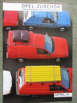 Opel Zubehör Corsa A Lieferwagen +Kadett E Combo +Rekord E Lieferwagen +Caravan +Kadett Caravan Januar 1986
