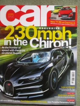 car 10/2016 Audi TT RS vs. Cayman S,Bugatti Chiron,Fiat 126,AMG C43 Estate,S90,Polaris Slingshot,Kia Optima PHEV,GLC Coupe