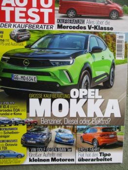 auto test 7/2021 Vergleich VW ID.4 vs. EQA vs. e-Kona, Skoda Octavia RS TDI,Fiat Tipo,Kaufberatung V-Klasse,
