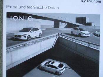 Hyundai Ioniq Preisliste Januar 2021 104kw 100kw Hybrid Plug-in-Hybrid, Elektro