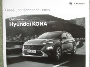 Hyundai Kona 1.0T-GDI 88kw +1.6T-GDI 146kw 104kw GDI 1.6CRDI 100kw Mai 2021