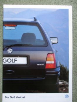 VW Golf III Variant 1H Trendline +Comfortline +GT Special Mai 1998