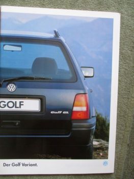VW Golf III Variant 1HXO CL GL GT GTD +Special +VR6 syncro Juli 1995