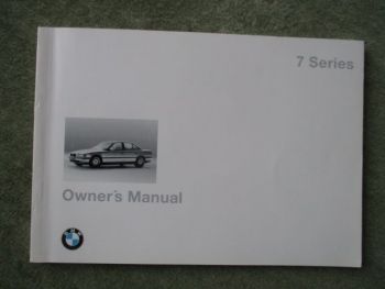 BMW 740i E38 Owners Manual März 1994