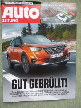 Auto Zeitung 6/2020 Fiat 500X vs. Kona vs. Juke DIG-T 117 vs. Crossland X 1.2DI turbo vs. 2008 PureTech 130