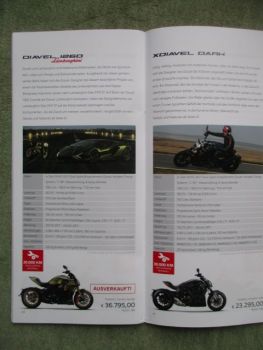 Ducati 2021 Prospekt panigale V2 V4 Streetfighter Supersport Hymermotard Monster+ Multistrada Diavel Scrambler e-Scrambler