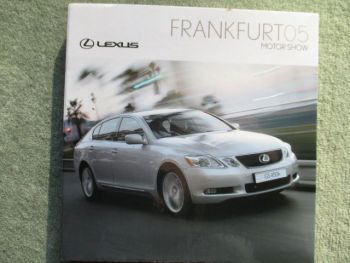 Lexus Frankfurt IAA 2005 GS450h +IS +SC430 +LF-A +Textheft +CD