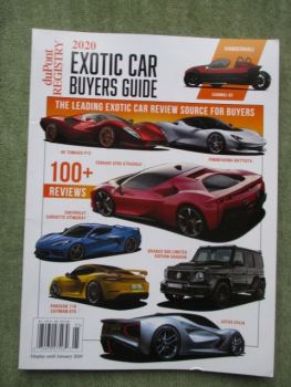 Exotic Car Buyers Guide USA 1/2020 SF90 Stradale,Vanderhall Carmel GT,Pininfarina Battista,De Tomaso P72,Brabus 800 Limited