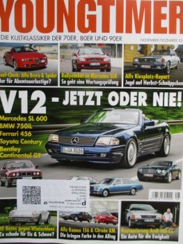 Motor Klassik Youngtimer 11+12/2021 SL600 R129,BMW 750iL E32,Ferrari 456,Toyota Century,Bentley Continental GT,Audi 100CC Typ44