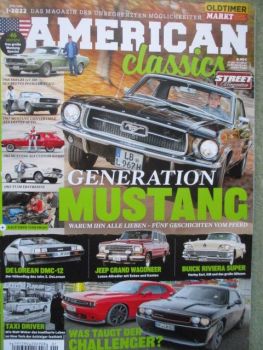 American Classics 1-2022 DeLorean DMC-12,Dodge Challenger, Ford Mustang Gt5,Shelby GT500, Jeep Grand Wagoneer