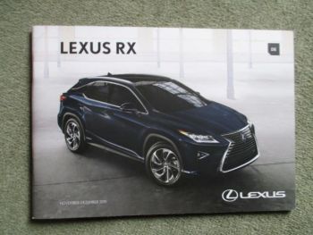 Lexus RX Pressemappe RX 450h AWD RX200t 2WD AWD 11+12/2015 +Stick