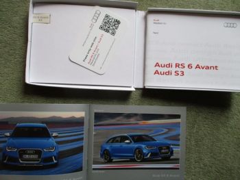 Audi RS 6 Avant +S3 Pressbox April 2013+Stick
