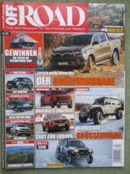 Off Road 4/2021 Landrover Defender Works V8 Trophy,Cadillac XT4 350d AWD,Hilux 2.8d-4d Invincible,Ford F-150 Raptor