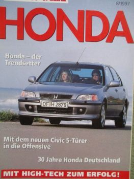 Autohaus Spezial 8/1997 Honda - der Trendsetter,Civic 5-türer,Motorsport,S800,