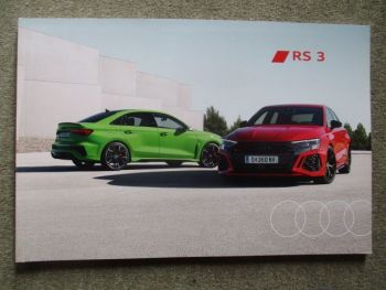 Audi RS 3 Limousine +Sportback Katalog Typ 8YA August 2021 +Preise Version Österreich NEU
