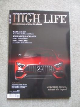 High Life Nr.61 Frühjahr 2022 Neue SL (BR232),Rolls-Royce Ghost Black Badge,Bluegame X60,Bentley Hybrid