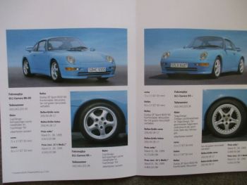 Porsche 911 Carrera 1989-93 +1993-+Preise Übersicht Juni 1995