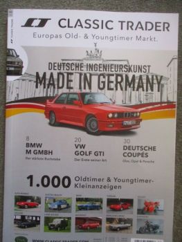 Classic Trader 3/2022 BMW M GmbH +M3 E30 +M5 E28,M6 E63,Golf GTI Typ17,Glas,Opel GT,Wartburg 353