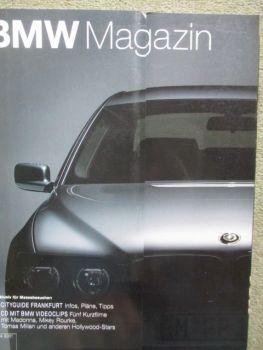 BMW Magazin IAA 2001 7er E65,F650 CS,R1150RS, Sportoutfit für E46 Compact,Z8 E52 Produktion+CD short films for BMW