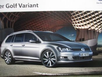 VW Golf VII Typ AU Variant Mai 2015 +R-Line +Preisliste