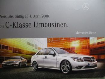 Mercedes Benz C-Klasse Limousine BR204 200CDi-320CDi 4matic,C180K C200K C230 C280 C350 C63AMG Arpil 2008