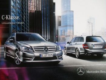 Mercedes Benz C-Klasse Limousine +T-Modell W204 180CDI-C350CDI,C180-C63AMG Katalog Dezember 2011