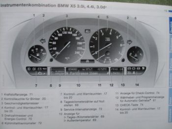 BMW X5 3.0i E53 4.4i 4.6iS 3.0d Betriebsanleitung September 2002