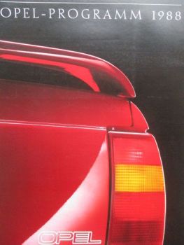 Opel Programm 1988 Corsa A +Kadett E +Ascona C +Omega A +Manta +Senator Katalog
