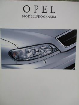 Opel Modellprogramm 2000 Corsa Tigra Astra+Coupé Zafira Vectra Omega Frontera +Preisliste März 2000