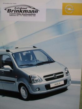 Opel Agila A +Enjoy +Cosmo 44kw 1.0 Twinport 59kw 1.2 Twinport 1.3CDTi 51kw Katalog Juli 2004