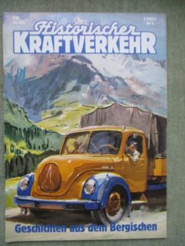 Historischer Kraftverkehr 1/1991 Magirus Sirius,Ford Lastwagen,Kaelble K631,Neoplan