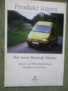 Renault Master Produkt intern+Technische Daten/Ausstattungen Oktober 1997