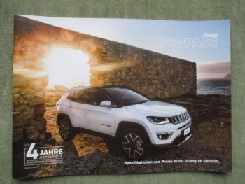 Jeep Compass Sport Longitude Limited +Trailhawk +S T-GDI 96kw 110kw 140kw +4xe +177kw 4xe September 2020 Preise