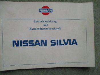 Nissan Silvia Betriebsanleitung und Kundendienstscheckheft Hatchback Deutsch Februar 1984