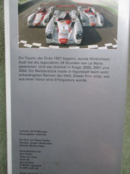 Audi Meisterstück 24 Stunden von Le Mans VHS Video 2002