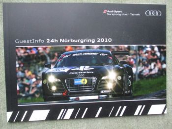 Audi Sport Guest Info 24h Nürburgring 2010 Presseheft