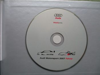 Audi Media Info Motorsport 2007 Fahrer A4 DTM R10 +CD