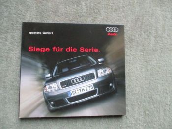 Audi Siege für die Serie quattro GmbH DVD RS6 (4B) +R8 Le Mans, TT-R DTM 2002