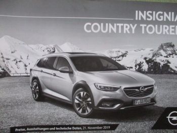 Opel Insignia Country Tourer Preisliste November 2019