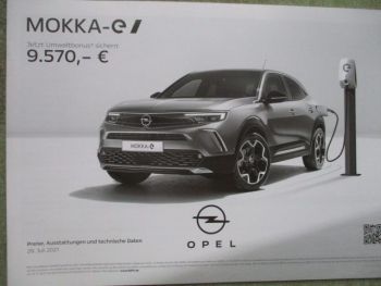 Opel Mokka-e Peisliste Juli 2021