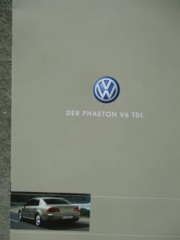 VW Phaeton V6 TDI Oktober 2004 Version Österreich Katalog