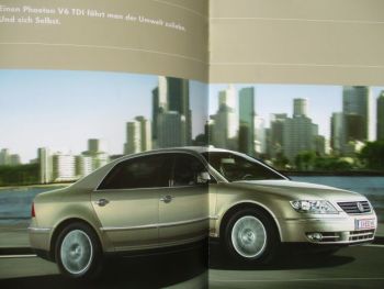 VW Phaeton V6 TDI Oktober 2004 Version Österreich Katalog