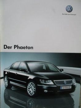 VW Phaeton V6 4Motion V8 +W12 +V6 TDI Katalog April 2007+Preisliste Österreich Version