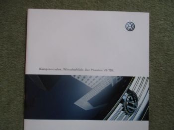 VW Phaeton V6 TDI Vorstellung Katalog A5 Format
