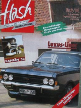 flash Opel Scene 9/1994 Commodore A,Manta,Omega meets Kadettt C,Corsa A,Manta aus Lappland