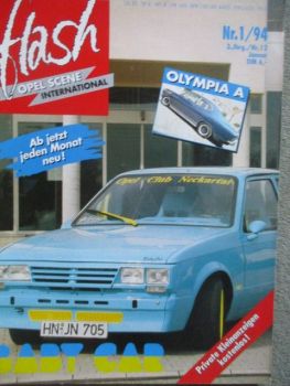 flash Opel Scene 1/1994 Olympia A,Corsa A,Kadett C Coupé,