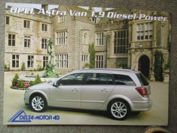 Delta-Motor AG Opel Astra H Van 1.9 Diesel Power Prospektblatt Schweiz