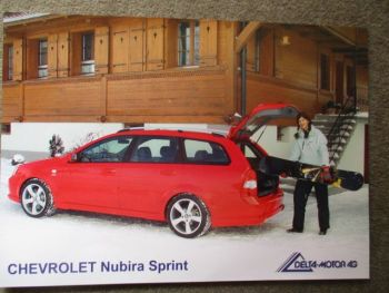 Delta Motor AG Chevrolet Nubira Sprint Prospektblatt Tuning