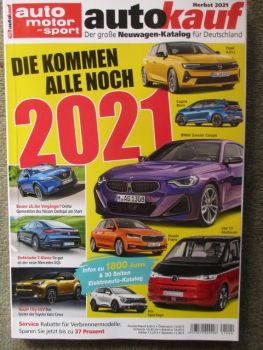 auto motor & sport autokauf Herbst 2021 Opel Astra,Cupra Born, Nissan Qashqai,Mercedes EQS,Yaris Cross,Kia Sportage,VW T7